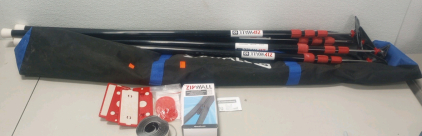 (1) Zipwall 10 4- Pole Dust Barrier System