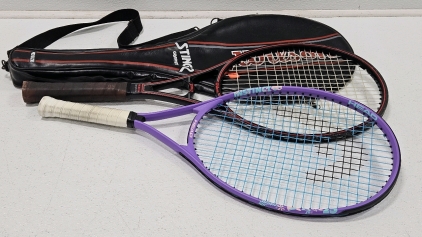 WILSON STING RACKET W/ CASE, HEAD INSTINCT RACKET