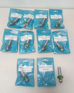 (10) Sawyers Choice 1/2" Shaft 1/4" Radius Round Over Router Bits