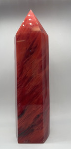 9.25lb Red Melting Crystal 14” Obelisk