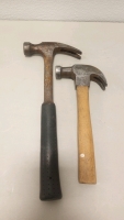 (1) Stanley 22-oz Wood Handle Framing Hammer (1) True Temper 16-oz Wood Handle Hammer (2) Unbranded Hammers - 6