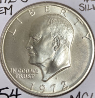 1972-S MS67 Gem Silver Ike Dollar - 3