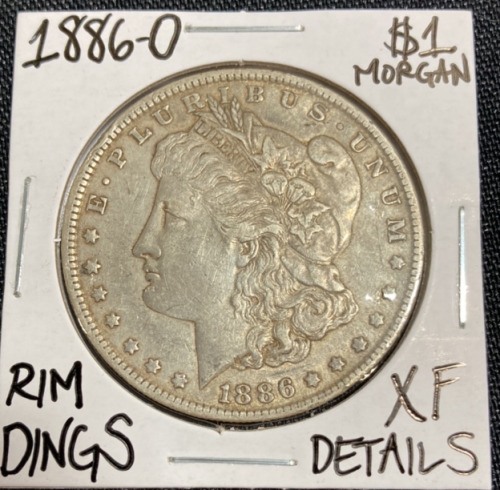 1886-O XF Details Morgan Silver Dollar