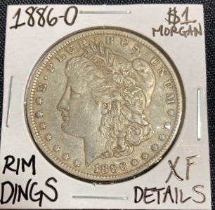 1886-O XF Details Morgan Silver Dollar