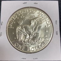 1974-S Gem BU++++ Silver Ike Dollar - 2