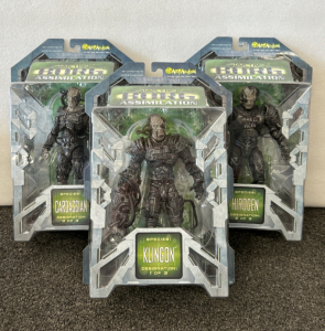 (3) COLLECTIBLE STAR TREK BORG ASSIMILATION SPECIES ACTION FIGURES