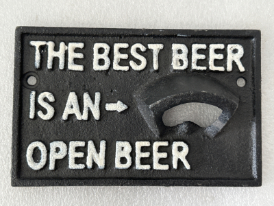 5-1/2”x 3-1/2” CAST IRON BEER OPENER