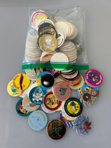 BAG OF COLLECTIBLE POGS