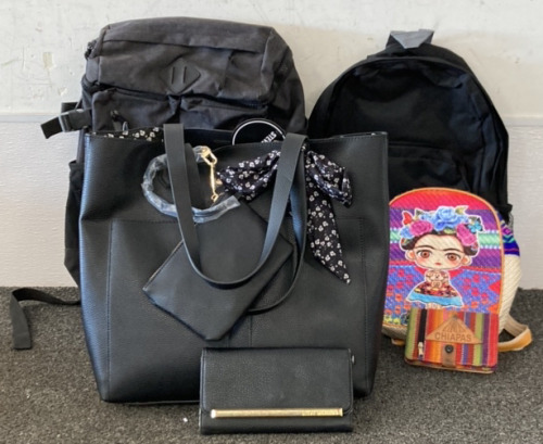 STEVE MADDEN PURSE WITH HAND BAG, FUEL BACKPACK, B•WAP BACKPACK, AND MORE