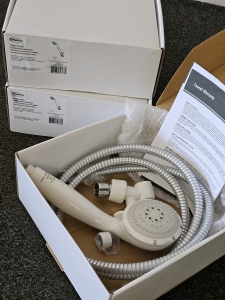 NEW 5- SETTING HANDHELD SHOWER HEADS