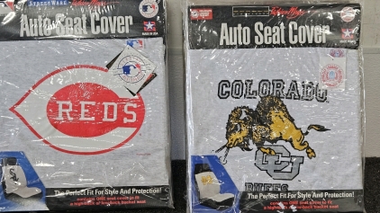 (4) PAIRS NEW CLOTH AUTO SEAT COVERS