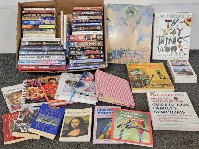 LOUIS L'AMOUR, MONET, FICTION, COOKBOOKS, AND MORE