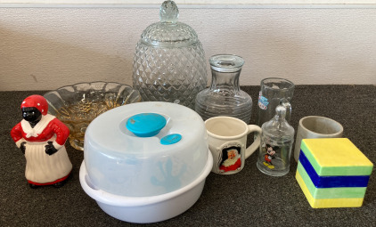 DRINK DISPENSER, CANISTERS, BOTTLE STEAMER AND MORE