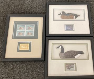 DUCKS UNLIMITED 1996 GOLDEN STAMP, DUCKS UNLIMITED 1998, DUCKS UNLIMITED 1997