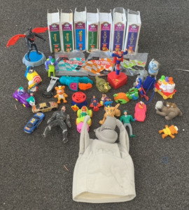 MCDONALDS HAPPY MEAL TOYS INCLUDING WALT DISNEY FIGURINES, HOT WHEELS, AND MORE