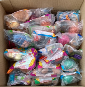 25 1990 HAPPY MEAL TOYS INCLUDING DISNEY SIMBA SOFT TOY, SPINELLI FIGURE,JESSIE FIGURINE, BUZZ LIGHTYEAR, MICKEY MOUSE ON SPACE MOUNTAIN, 101 DALMATIANS AND MORE