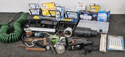 WORKING CRAFTSMAN JIGSAW, AIR HOSE, TACHOMETER, MORE