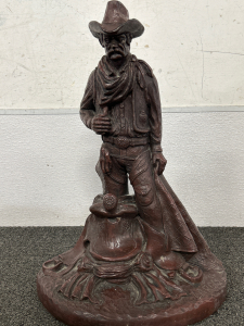 J. LARGO LARGE WESTERN COWBOY SCULPTURE (20&rdquo;x14&rdquo;)