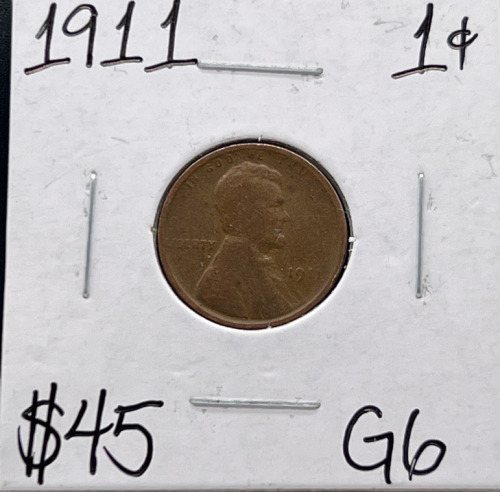 1911 G6 Antique Wheat Copper Penny