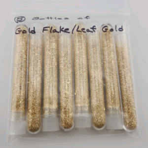 (8) Bottles Of Gold Flake/ Leaf Gold