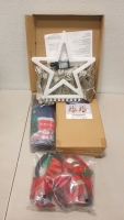 (1) Christmas Star with String Light Set (1) Christmas Theme Door Mat (1) Christmas Tree Toppers Light (1) Advent Calendar Wreath and Much More!! - 2