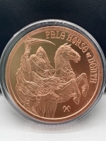 1Troy Oz .999 Fine Copper "Pale Horse of Death" Copper Round