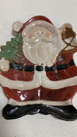 Snowman and Santa Decorative Plates - 3