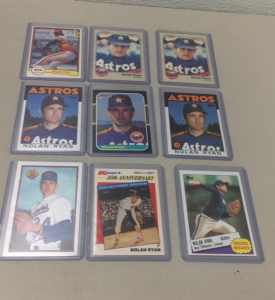 (9) Vintage 1982-87 Nolan Ryan Baseball Cards Including (2) 1986 Topps !!