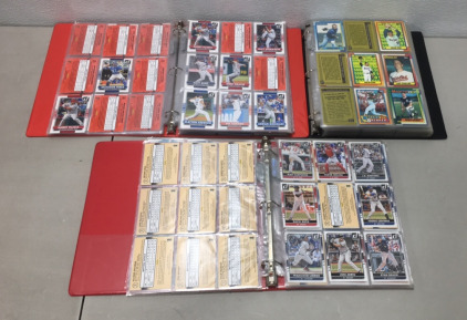 (1) Binder Of (250) 2015 Donruss Baseball Cards (1) Binder Of (250) 2010-2015 Mixed Donruss And Topps Baseball Cards (1) Binder Of (350) 1990 Topps Baseball