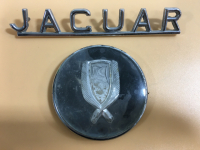 (5) Vintage Original Hood Emblems & Letters Including (3) Oldsmobile (1) Buick (1) Jaguar & Letters X-6-J - 4