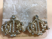(8) Pairs of Beautiful Earings Including Christian Dior (3) Costume Jewelry Rings - 6