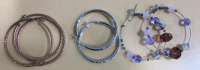 Assorted Costume Jewelry (4) Pairs Earrings (1) Ring (1) Bracelet - 2