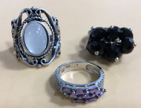 (9) Beautiful Costume Jewelry Ring’s - 3