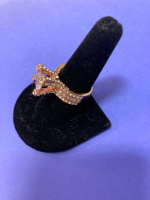 Rose Gold Tone Fashion Ring - 2