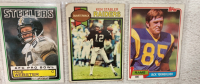 (9) 1979-1989 Hall Of Famer NFL Cards Such As Dan Foutis, John Riggins, Joe Greene, Ken Stabler And More - 3