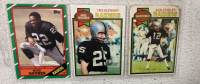 (9) 1971-1986 Hall Of Famer NFL Cards Such As Mike Haynes, Fred Biletnikoff, James Lofton And More - 2