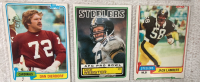 (9) 1971-1986 Hall Of Famer NFL Cards Such As Mike Haynes, Fred Biletnikoff, James Lofton And More - 3