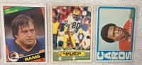 (9) 1971-1986 Hall Of Famer NFL Cards Such As Mike Haynes, Fred Biletnikoff, James Lofton And More - 4