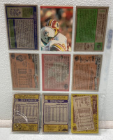 (9) 1971-1986 Hall Of Famer NFL Cards Such As Mike Haynes, Fred Biletnikoff, James Lofton And More - 5