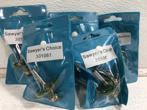 (5) New Sawyer’s Choice 3/8” Straight Shaft Carbide Tipped Router Bits