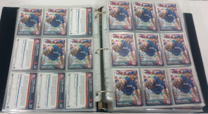 Binder With Approximately (500+) 2015-16 Topps Baseball Cards