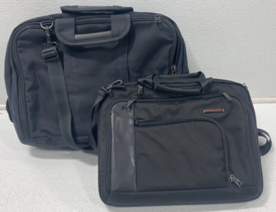 (1) BRENTHAVEN ELECTRONICS BAG, (1) BRIGGS AND RILEY ELECTRONICS BAG