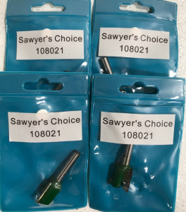 (3) New Sawyer’s Choice 5/8" Radius Round Over 3/8” Arbor Router Bits