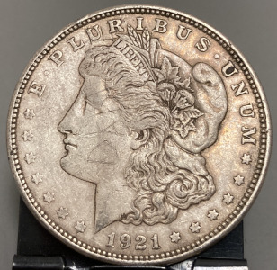 1921 MORGAN SILVER DOLLAR— VERIFIED AUTHENTIC