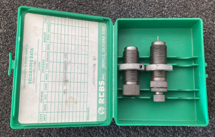 INCOMPLETE RCBS RELOADING DIES 3 DIE SET .38 SPEC RN PART NO. 18305 GROUP B
