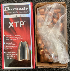 BRAND NEW BOX OF HORNADY XTP 10MM 155 GRAIN BULLETS 100 COUNT # 40000 .400&rdquo;