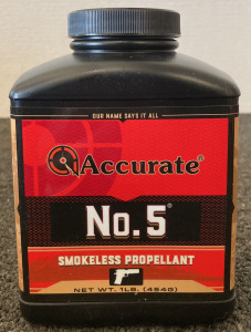 1 LB. BOTTLE ACCURATE NO. 5 SMOKELESS PROPELLANT