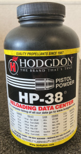 1 LB. BOTTLE HODGDON HP-38 PISTOL POWDER