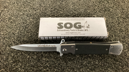 NEW SOG FLASH TANTO FOLDING POCKET KNIFE
