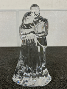 7-1/4” TALL VINTAGE WATERFORD CRYSTAL “BRIDE AND GROOM”